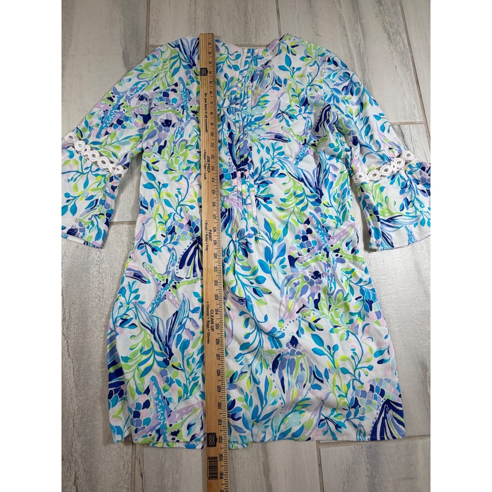 Lilly Pulitzer Hollie Tunic Dress Resort White Shell Beach Size Small - Picture 6 of 8